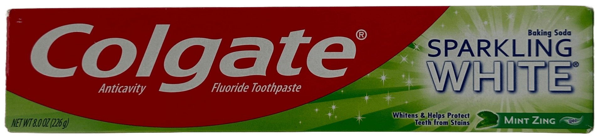 Colgate Sparkling White Toothpaste  – Mint Zing Gel – 8.0 OZ