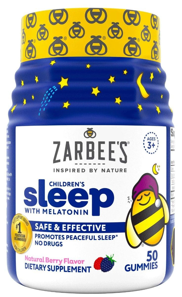 Zarbee’s Naturals Children’s Sleep Gummies – Natural Berry Flavor – 50 Gummies